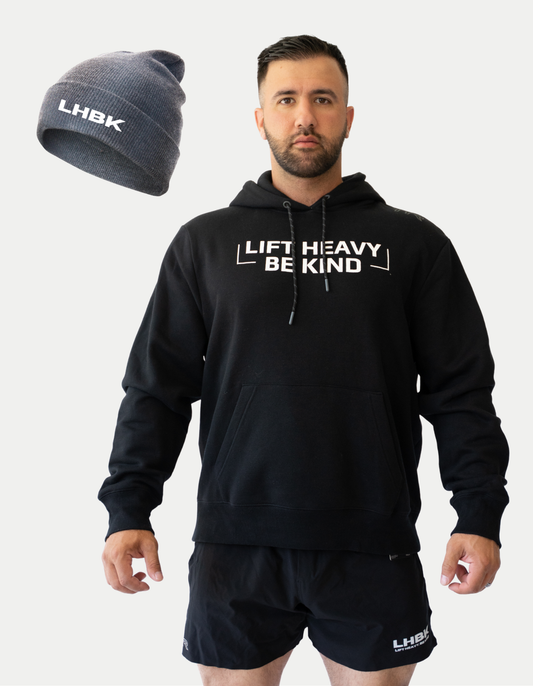 Bracket Hoodie & Grey Beanie
