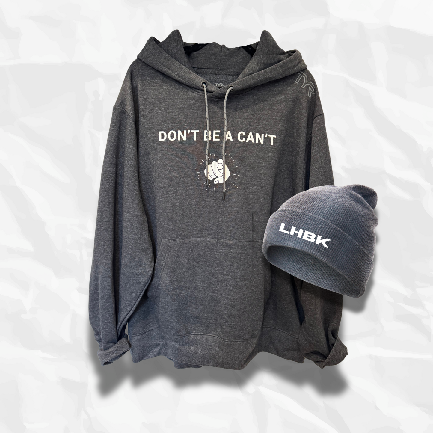Don't Be A Can't & Grey Beanie Bundle