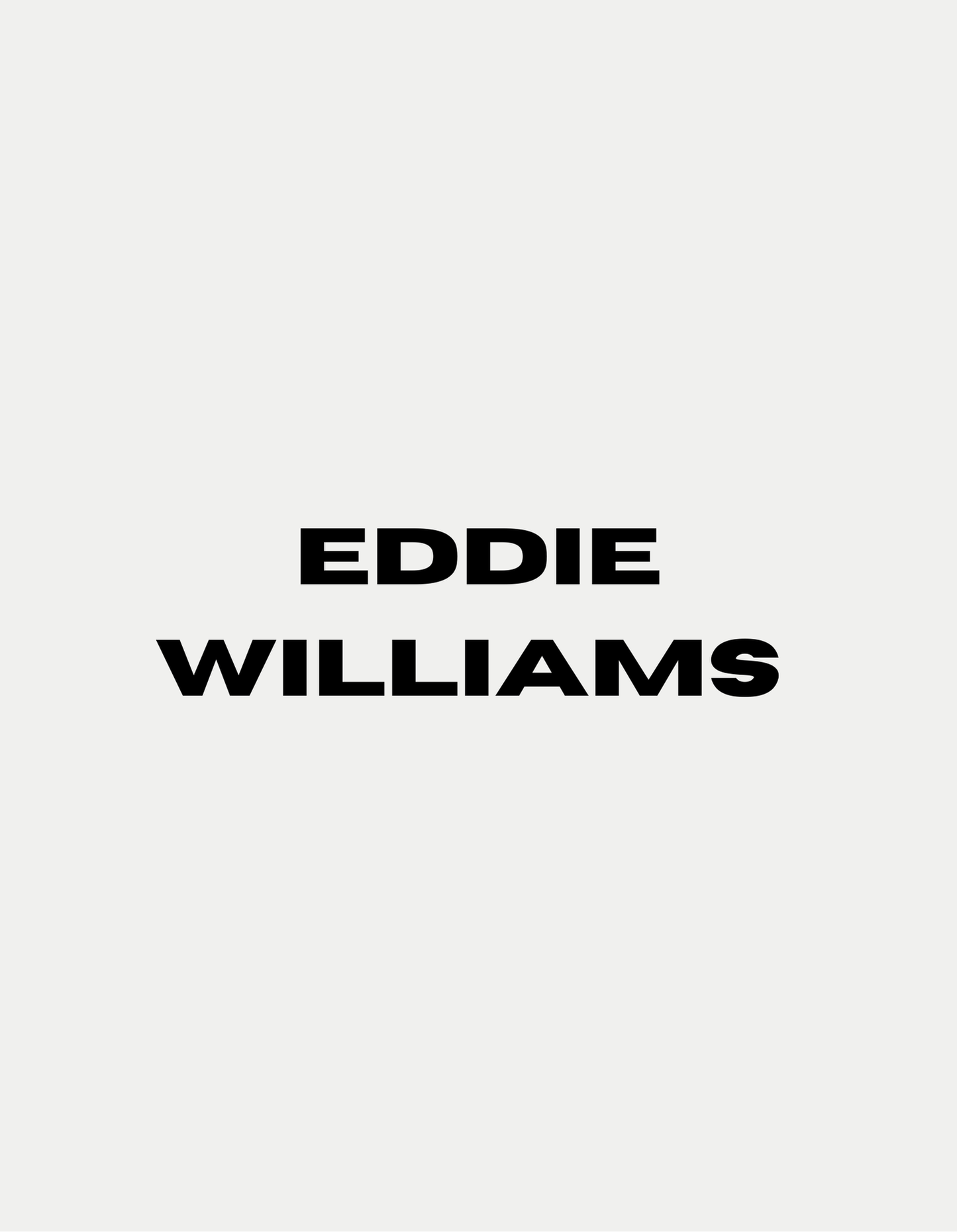 Eddie Williams Comp Shirt