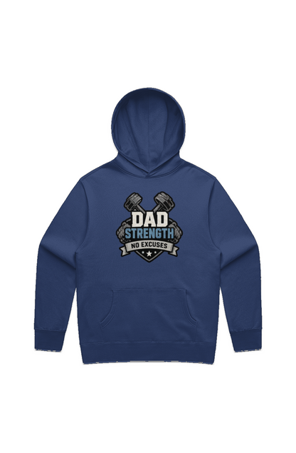 Dad Strength No Excuses Relax Hoodie