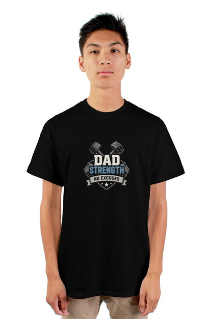 Dad Strength No Excuses Tee Plus Size