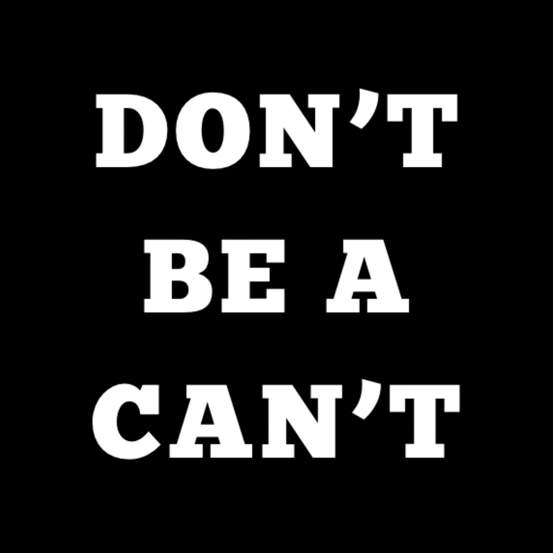 Velcro Don't Be A Can't 2.0 Patch